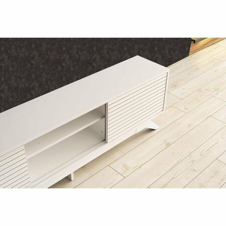 FURNIA 12 x 67 x 14 in. Lina TV Unit, White MD-ON25-LIN-TV-WHITE